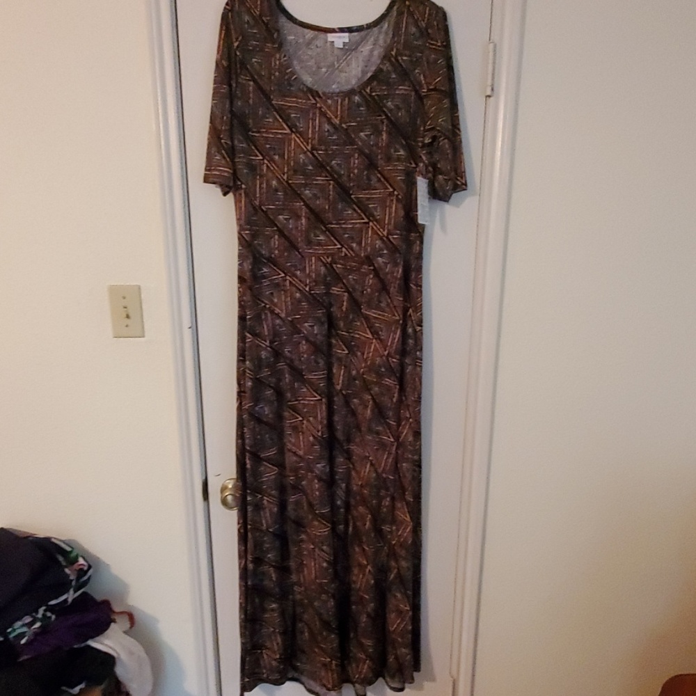 Lularoe Ana maxi dress 2xl NWT